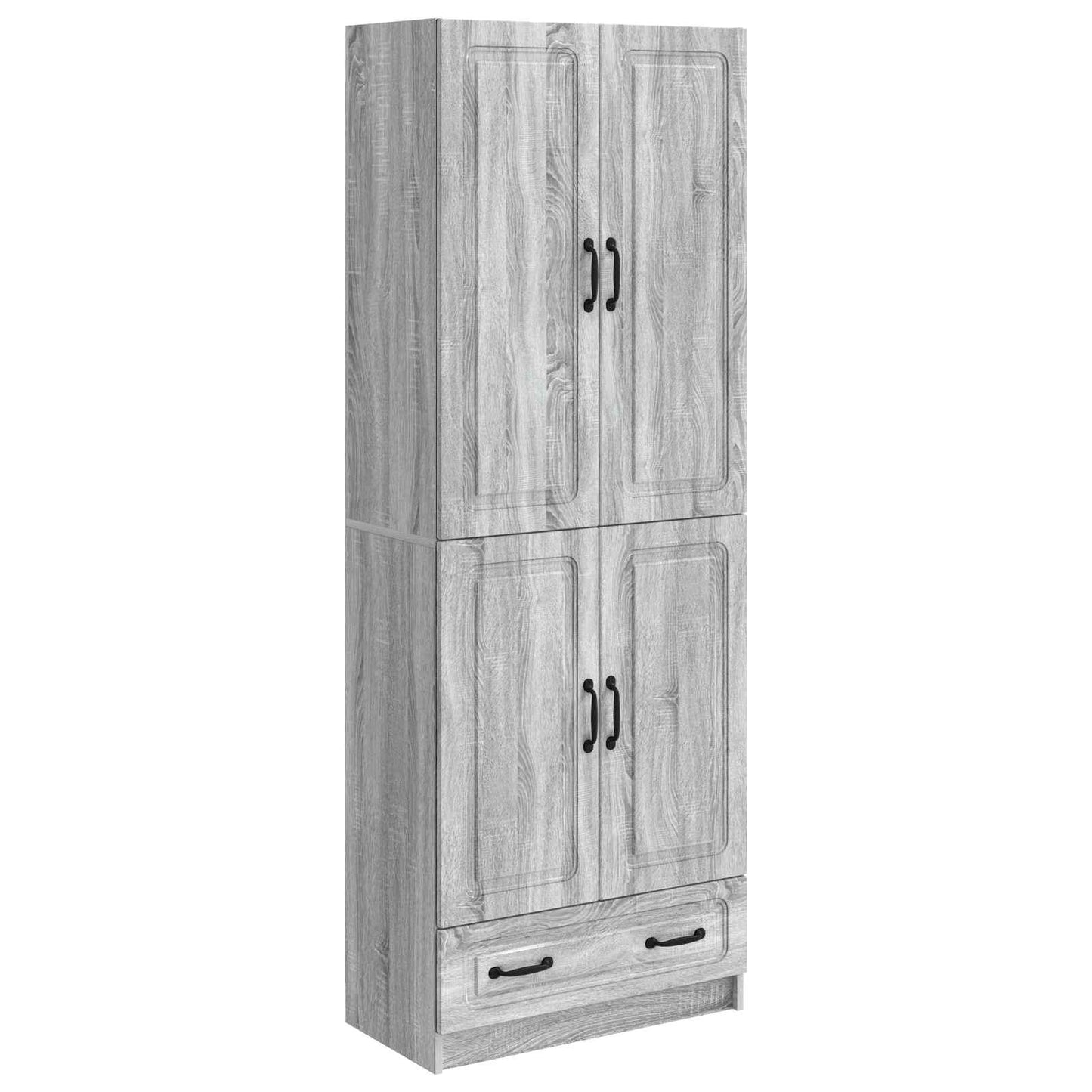 Cabinet Set 2 pcs Grey Sonoma Engineered Wood