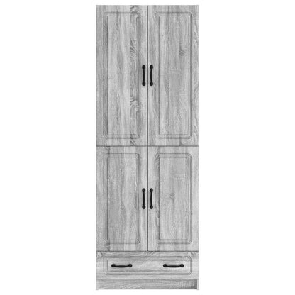 Cabinet Set 2 pcs Grey Sonoma Engineered Wood