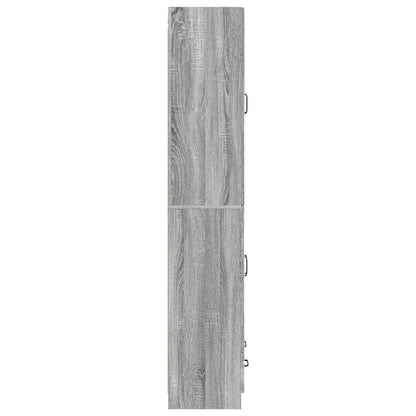 Cabinet Set 2 pcs Grey Sonoma Engineered Wood