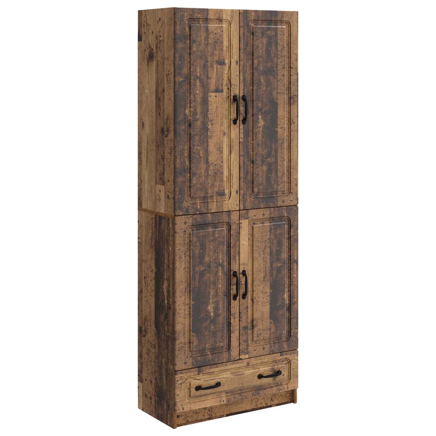 Cabinet Set 2 pcs Old Wood Engineered Wood