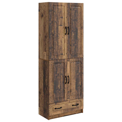Cabinet Set 2 pcs Old Wood Engineered Wood