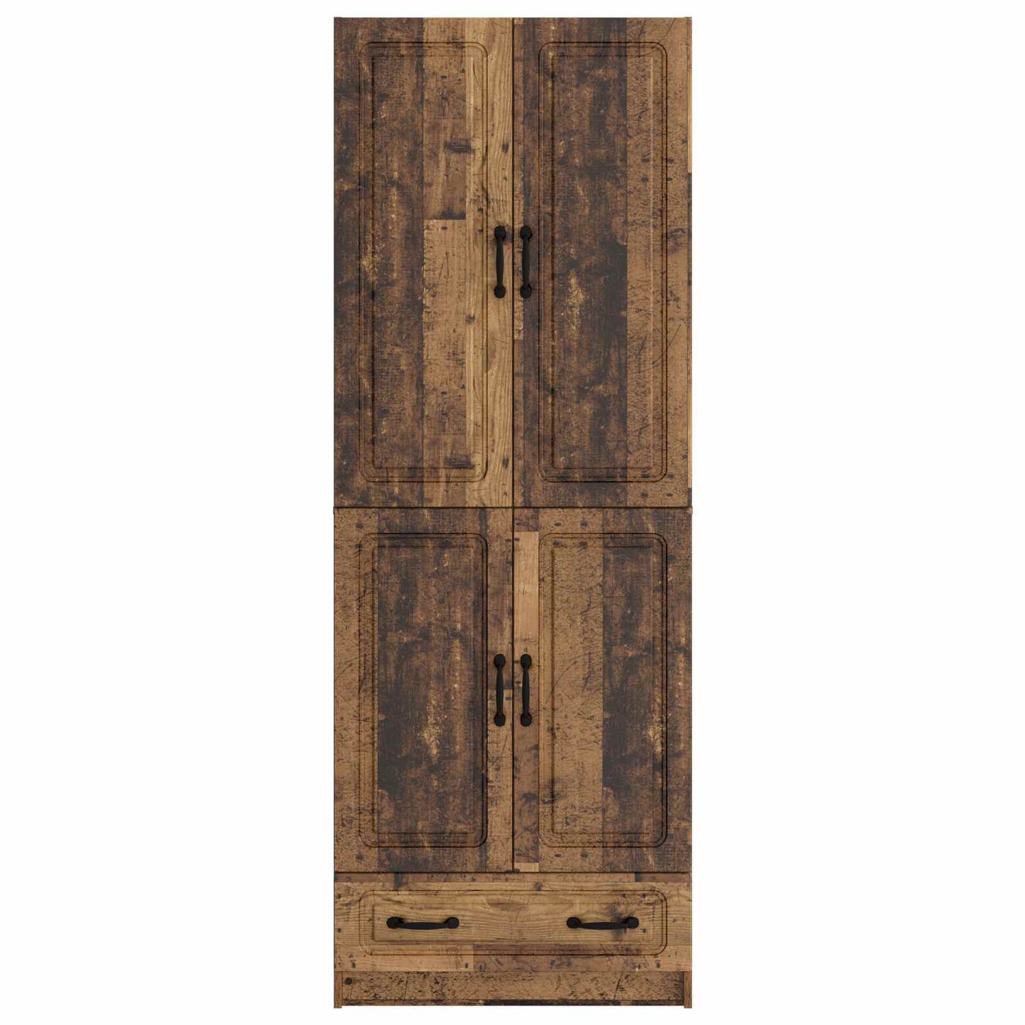 Cabinet Set 2 pcs Old Wood Engineered Wood
