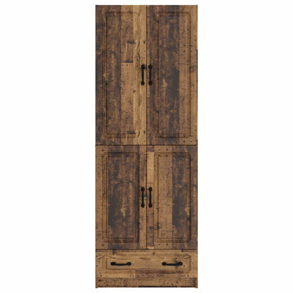 Cabinet Set 2 pcs Old Wood Engineered Wood