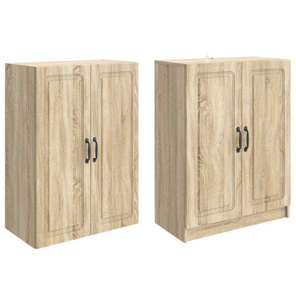 Cabinet Set 2 pcs Sonoma Oak Engineered Wood