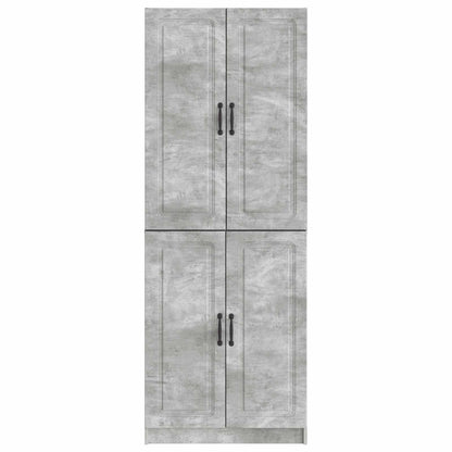 Cabinet Set 2 pcs Concrete Grey Engineered Wood
