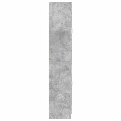 Cabinet Set 2 pcs Concrete Grey Engineered Wood