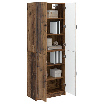 Cabinet Set 2 pcs Engineered Wood