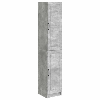 Cabinet Set 2 pcs Concrete Grey Engineered Wood