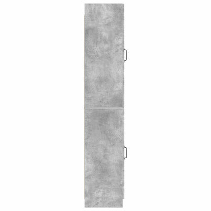 Cabinet Set 2 pcs Concrete Grey Engineered Wood