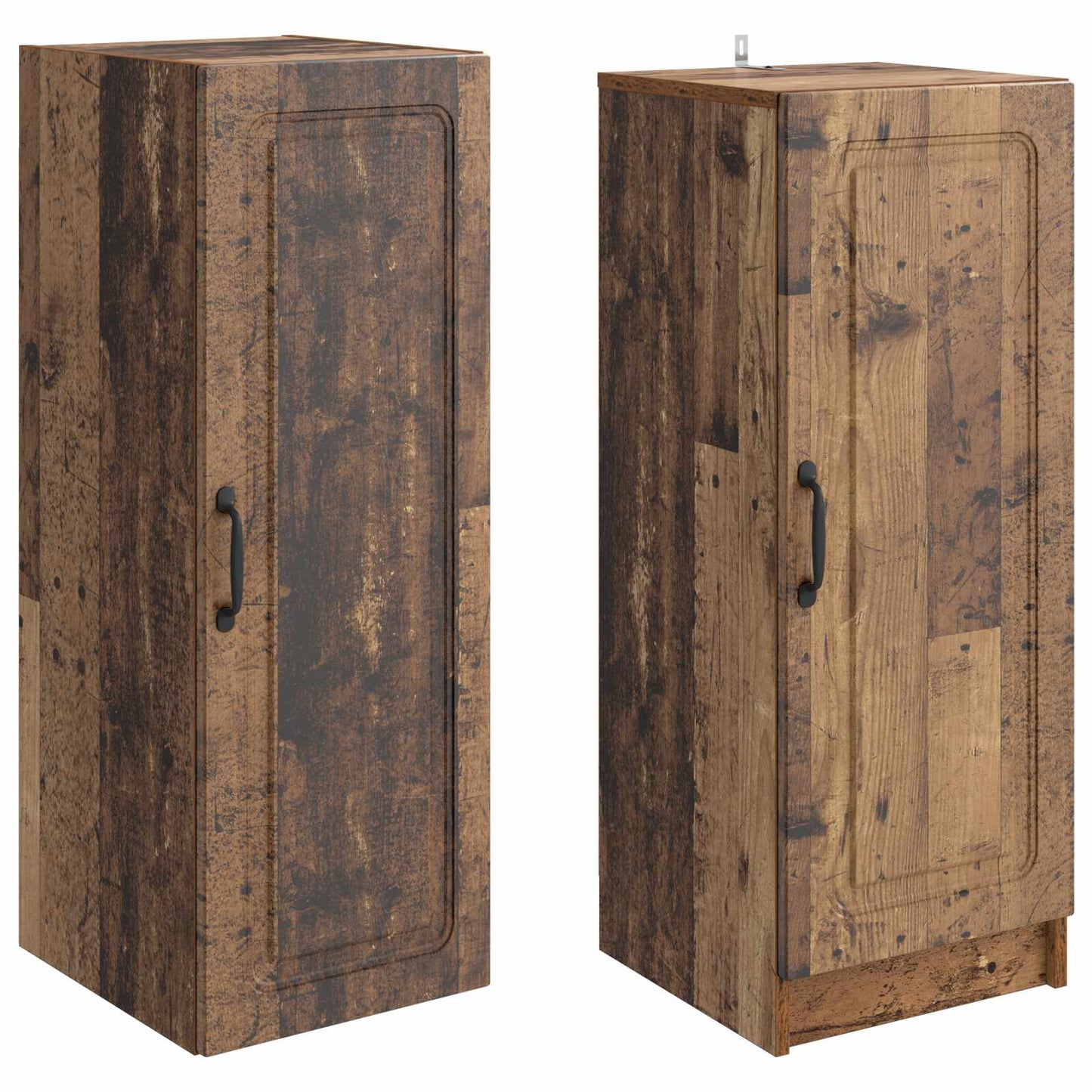 Cabinet Set 2 pcs Old Wood Engineered Wood