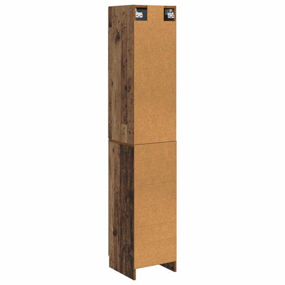 Cabinet Set 2 pcs Old Wood Engineered Wood