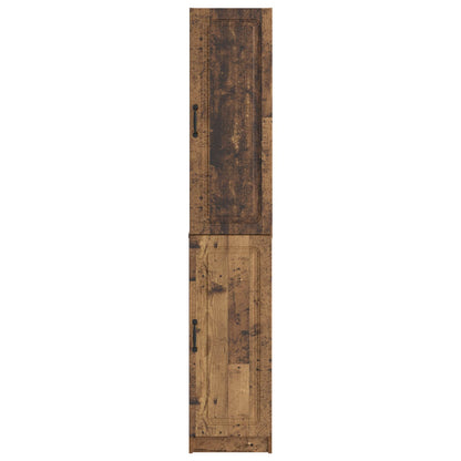 Cabinet Set 2 pcs Old Wood Engineered Wood