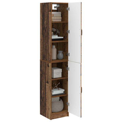 Cabinet Set 2 pcs Old Wood Engineered Wood