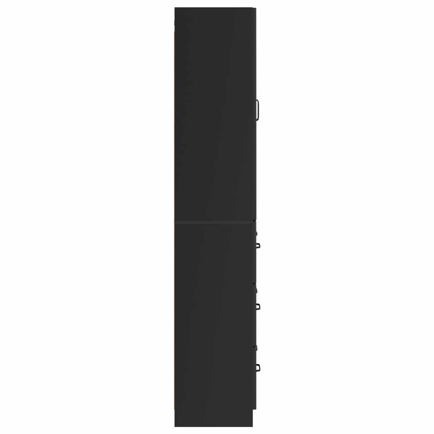 Cabinet Set 2 pcs Black 66 x 34.5 x 87 cm Engineered Wood