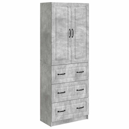 Cabinet Set 2 pcs Concrete Grey 66 x 34.5 x 87 cm