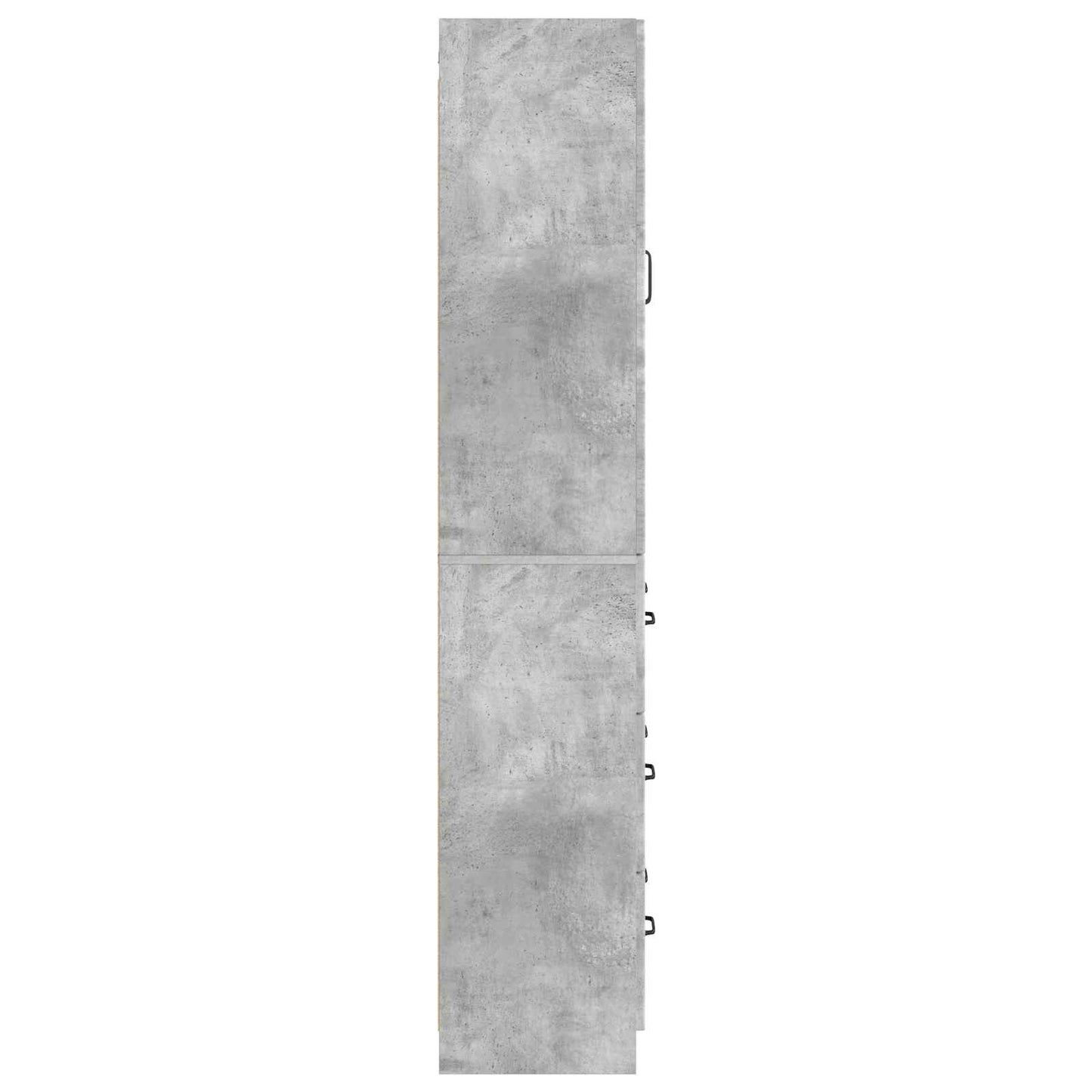 Cabinet Set 2 pcs Concrete Grey 66 x 34.5 x 87 cm