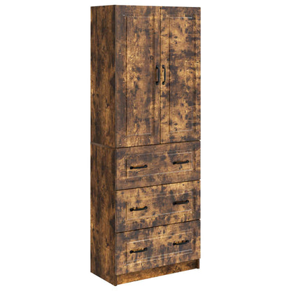 Cabinet Set 2 pcs Smoked Oak 66 x 34.5 x 87 cm Engineered Wood