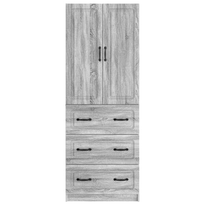 Cabinet Set 2 pcs Grey Sonoma 66 x 34.5 x 87 cm Engineered Wood