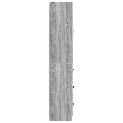 Cabinet Set 2 pcs Grey Sonoma 66 x 34.5 x 87 cm Engineered Wood