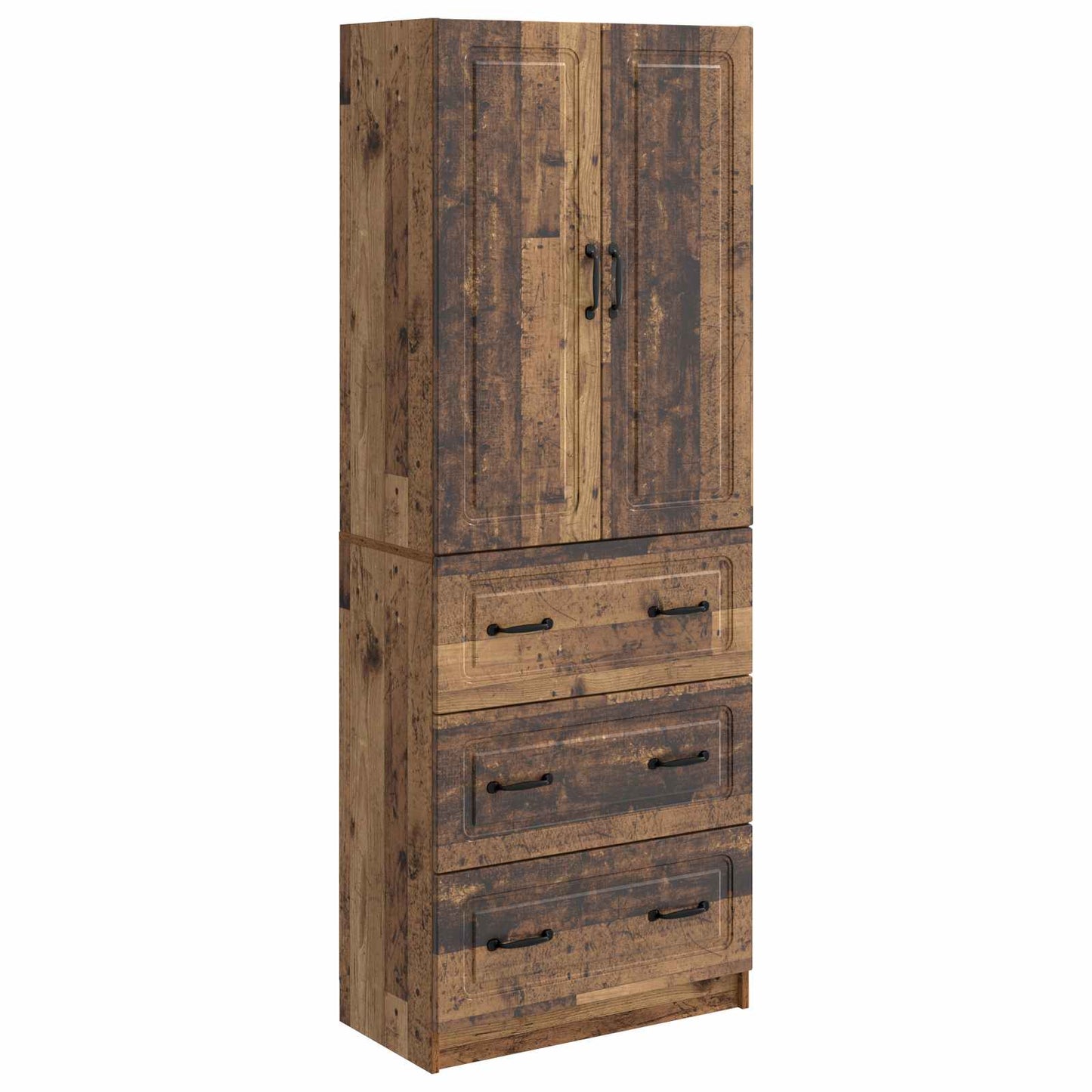 Cabinet Set 2 pcs Old Wood 66 x 34.5 x 87 cm Engineered Wood