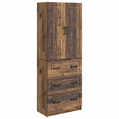Cabinet Set 2 pcs Old Wood 66 x 34.5 x 87 cm Engineered Wood