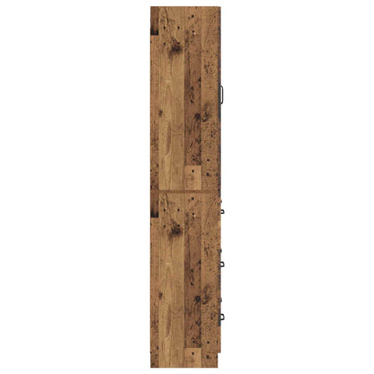 Cabinet Set 2 pcs Old Wood 66 x 34.5 x 87 cm Engineered Wood
