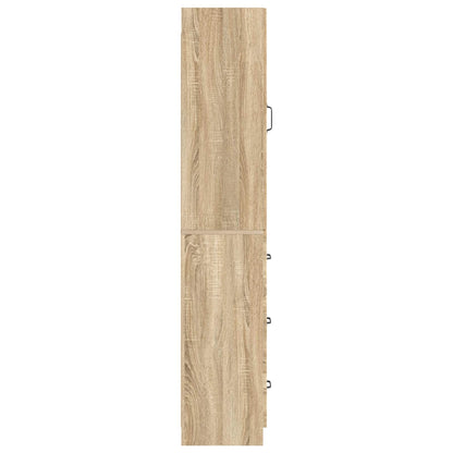 Cabinet Set 2 pcs Sonoma Oak 33 x 34.5 x 87 cm Engineered Wood