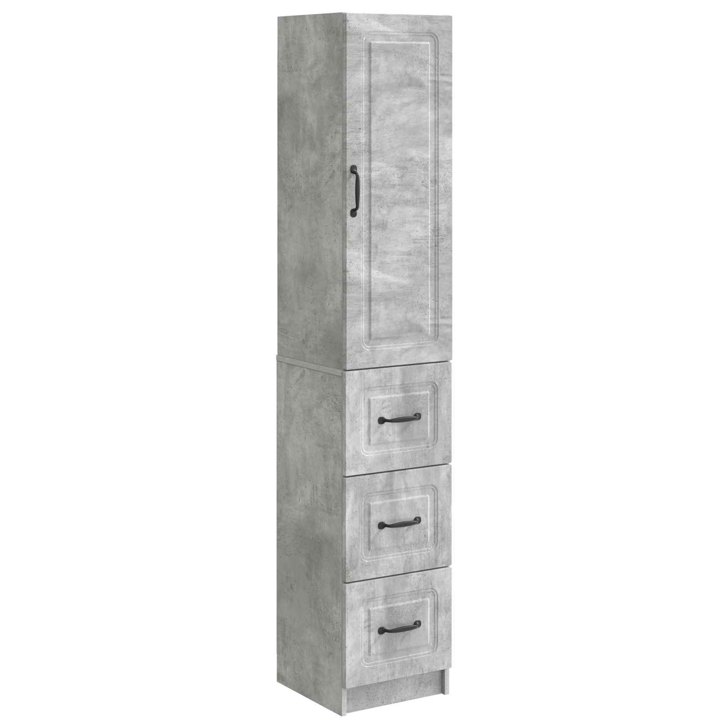 Cabinet Set 2 pcs Concrete Grey 33 x 34.5 x 87 cm