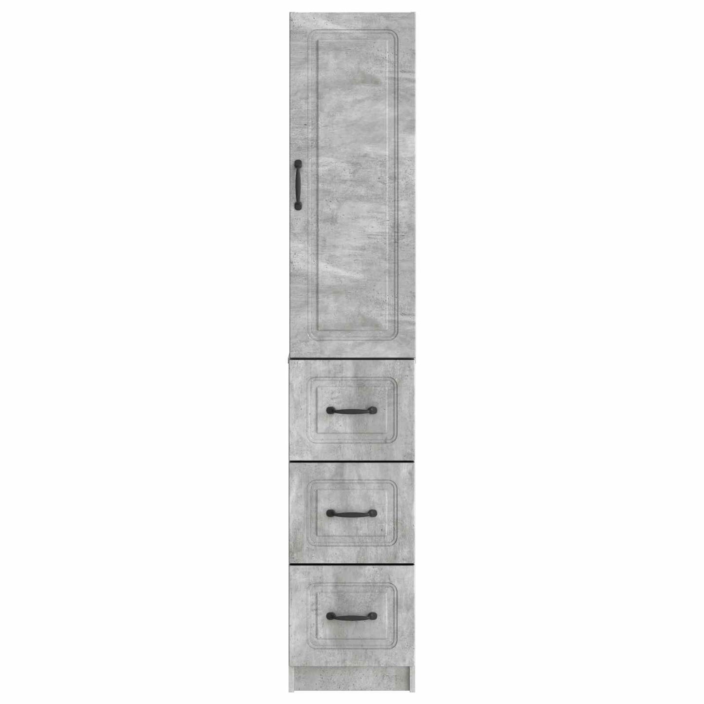 Cabinet Set 2 pcs Concrete Grey 33 x 34.5 x 87 cm