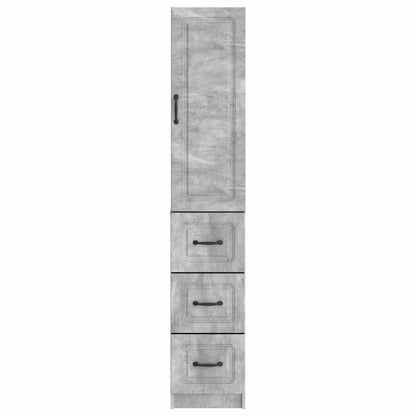 Cabinet Set 2 pcs Concrete Grey 33 x 34.5 x 87 cm