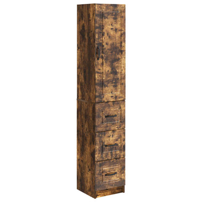 Cabinet Set 2 pcs Smoked Oak 33 x 34.5 x 87 cm Engineered Wood