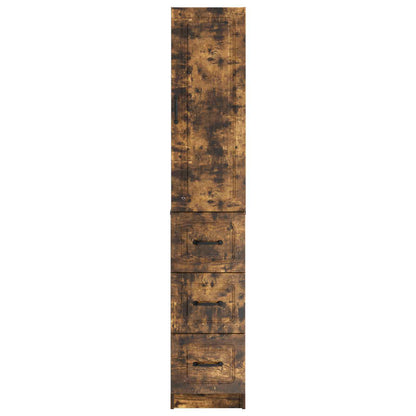 Cabinet Set 2 pcs Smoked Oak 33 x 34.5 x 87 cm Engineered Wood