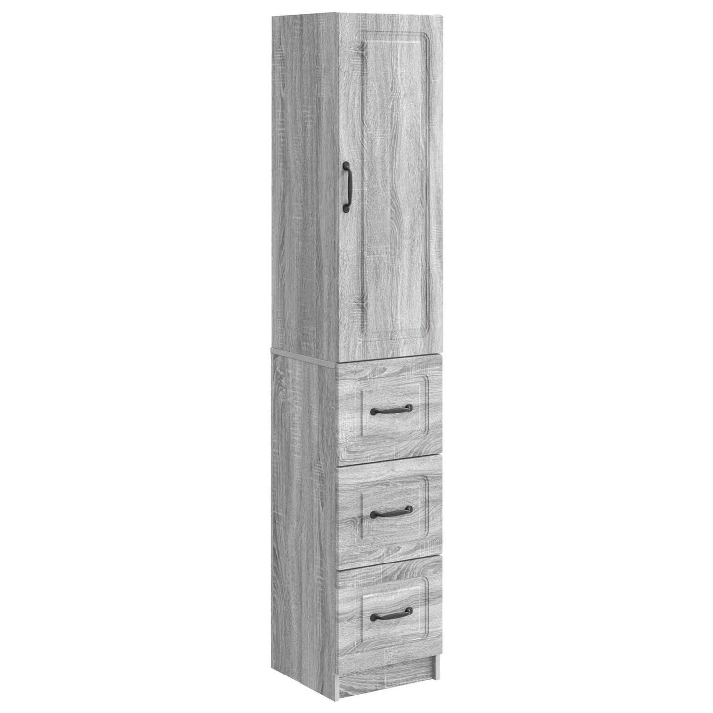 Cabinet Set 2 pcs Grey Sonoma 33 x 34.5 x 87 cm Engineered Wood