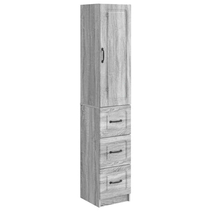 Cabinet Set 2 pcs Grey Sonoma 33 x 34.5 x 87 cm Engineered Wood