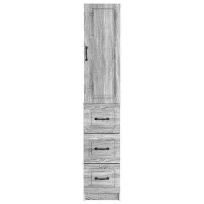 Cabinet Set 2 pcs Grey Sonoma 33 x 34.5 x 87 cm Engineered Wood