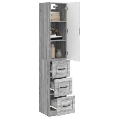 Cabinet Set 2 pcs Grey Sonoma 33 x 34.5 x 87 cm Engineered Wood