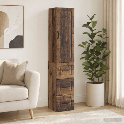 Cabinet Set 2 pcs 33 x 34.5 x 87 cm Engineered Wood Old Wood
