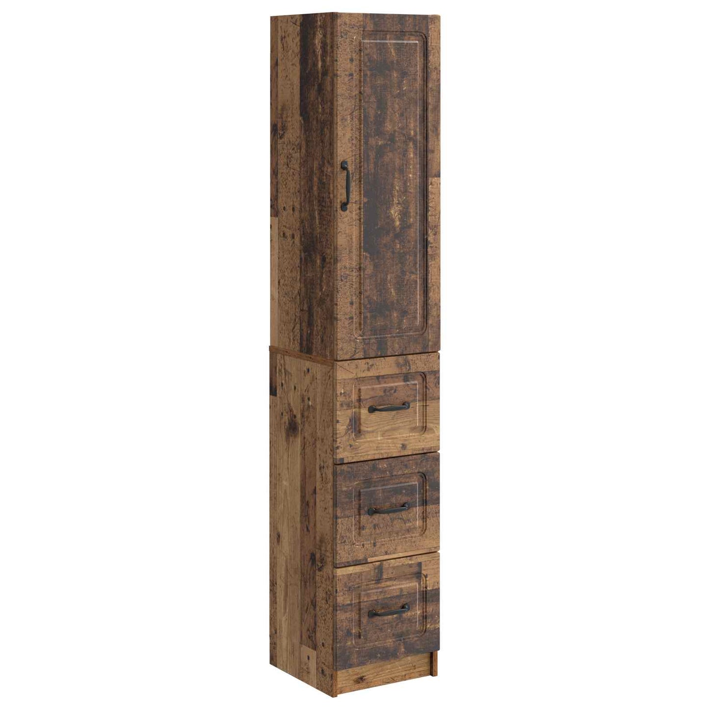 Cabinet Set 2 pcs Old Wood 33 x 34.5 x 87 cm Engineered Wood