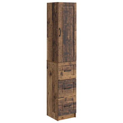Cabinet Set 2 pcs Old Wood 33 x 34.5 x 87 cm Engineered Wood