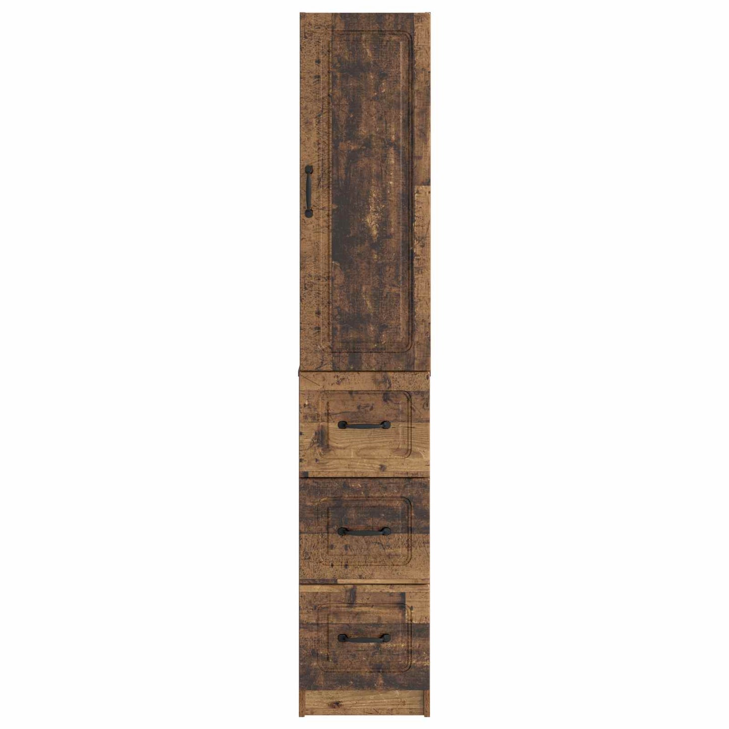 Cabinet Set 2 pcs Old Wood 33 x 34.5 x 87 cm Engineered Wood
