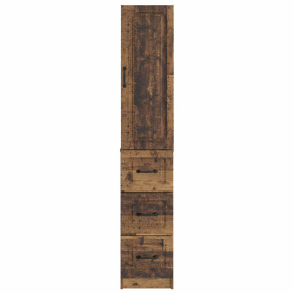 Cabinet Set 2 pcs Old Wood 33 x 34.5 x 87 cm Engineered Wood