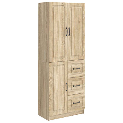 Cabinet Set 2 pcs Sonoma Oak Engineered Wood