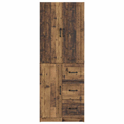 Cabinet Set 2 pcs Old Wood Engineered Wood
