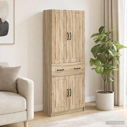 Cabinet Set 2 pcs Sonoma Oak Engineered Wood