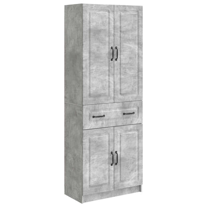Cabinet Set 2 pcs Concrete Grey Engineered Wood