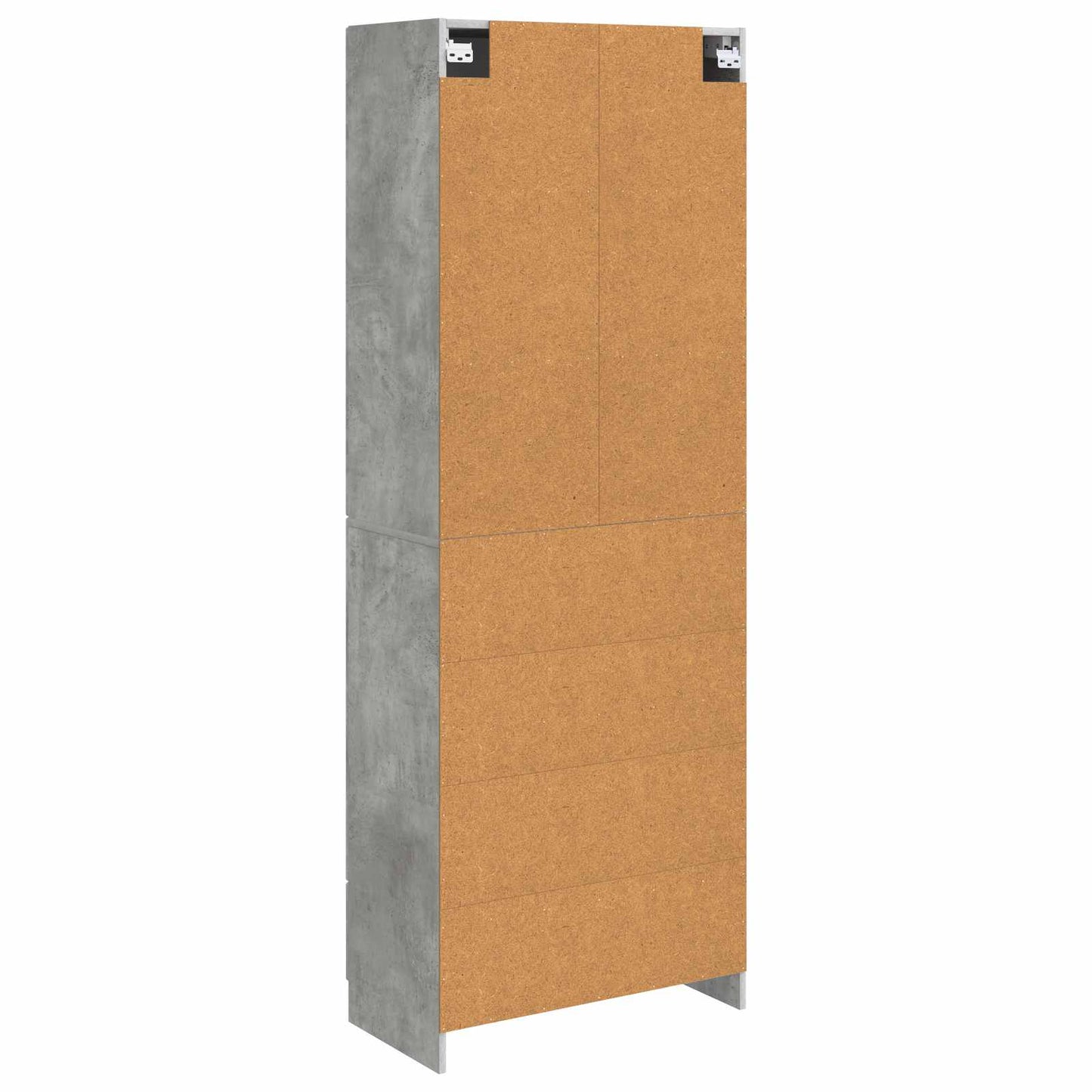 Cabinet Set 2 pcs Concrete Grey Engineered Wood
