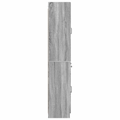 Cabinet Set 2 pcs Grey Sonoma Engineered Wood