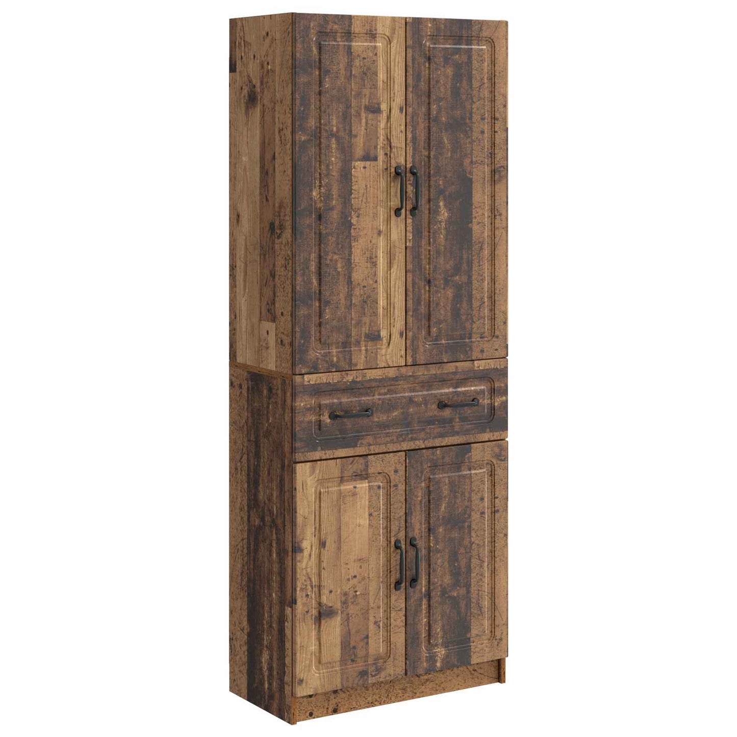 Cabinet Set 2 pcs Old Wood Engineered Wood