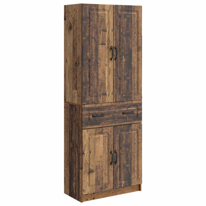 Cabinet Set 2 pcs Old Wood Engineered Wood