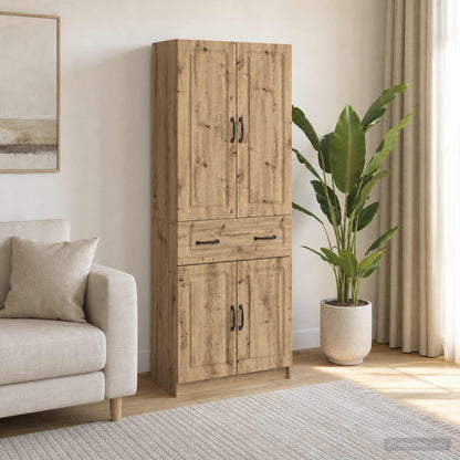 Cabinet Set 2 pcs Engineered Wood